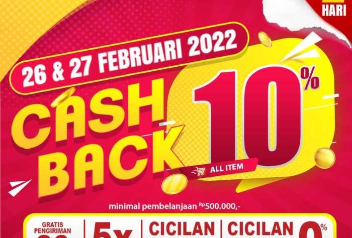 Informasi promo cashback dari CHUTOGEL